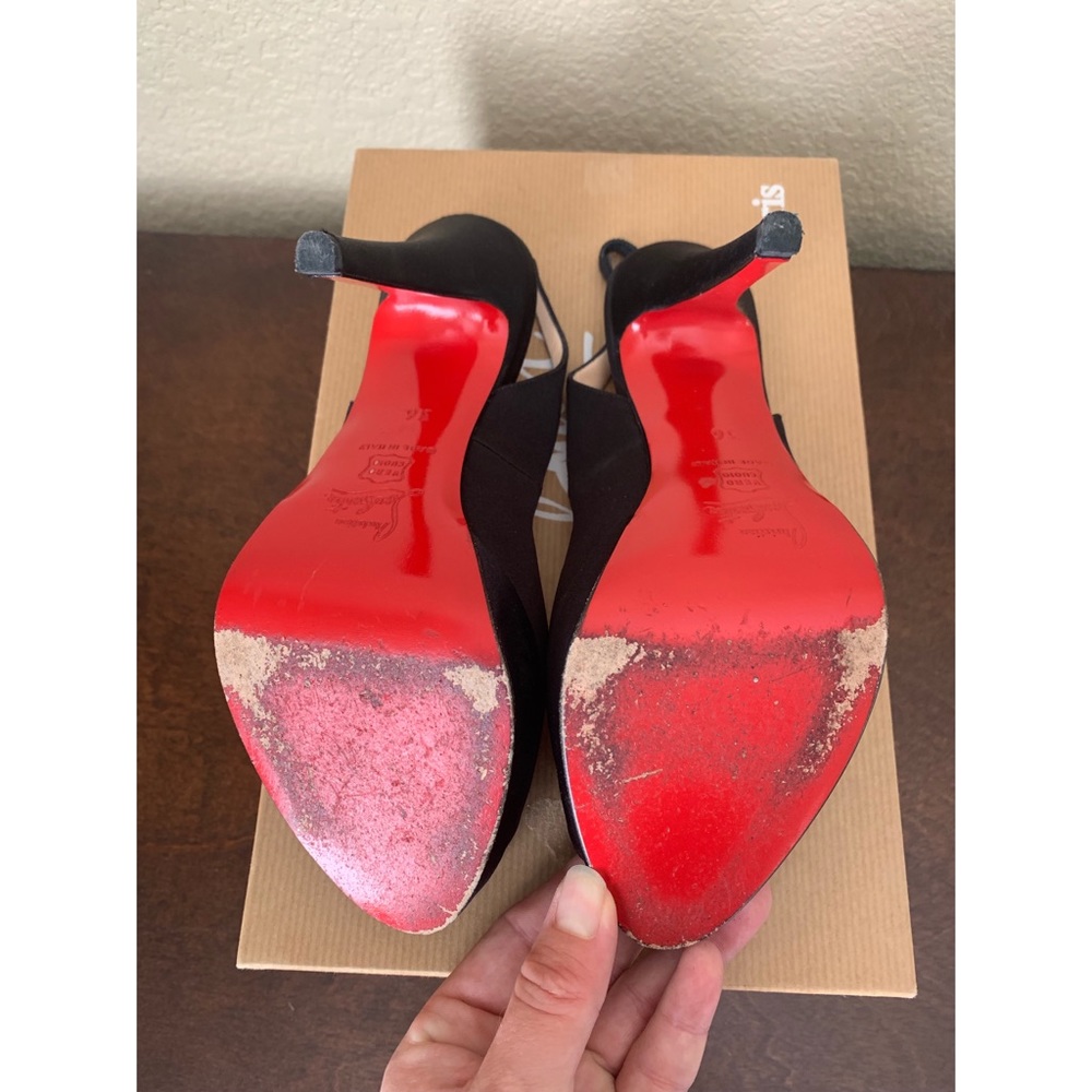 Christian Louboutin Yoyo Sling Zeppa Heels - Picture 3 of 5